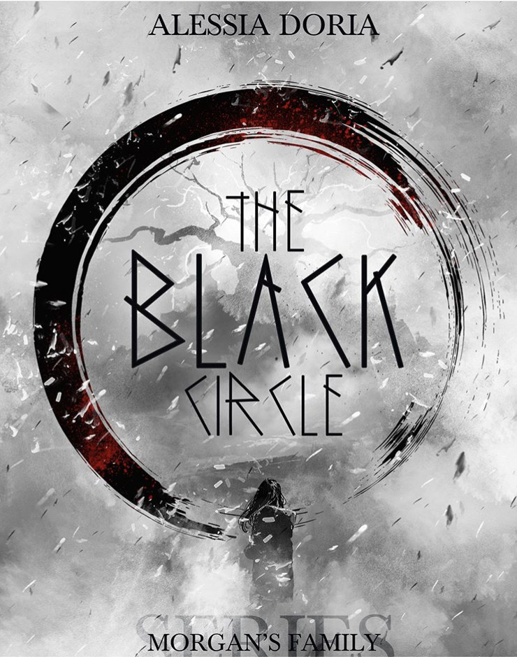 The black circle